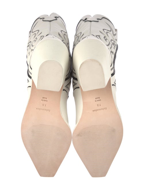 Reformation Leather Western Boots