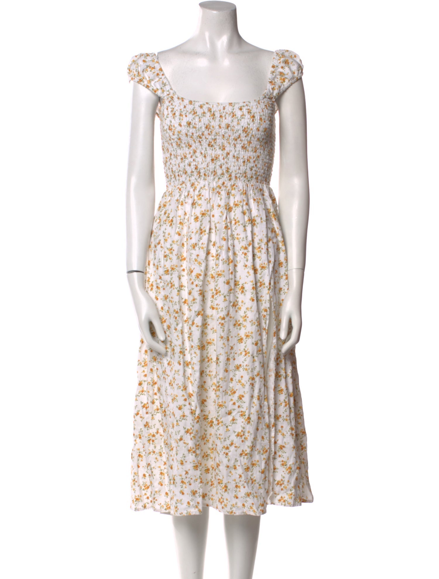 Reformation Linen Midi Length Dress