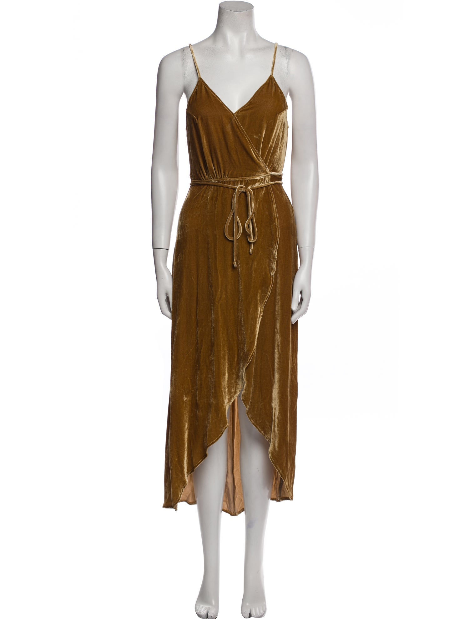 Reformation V-Neck Long Dress