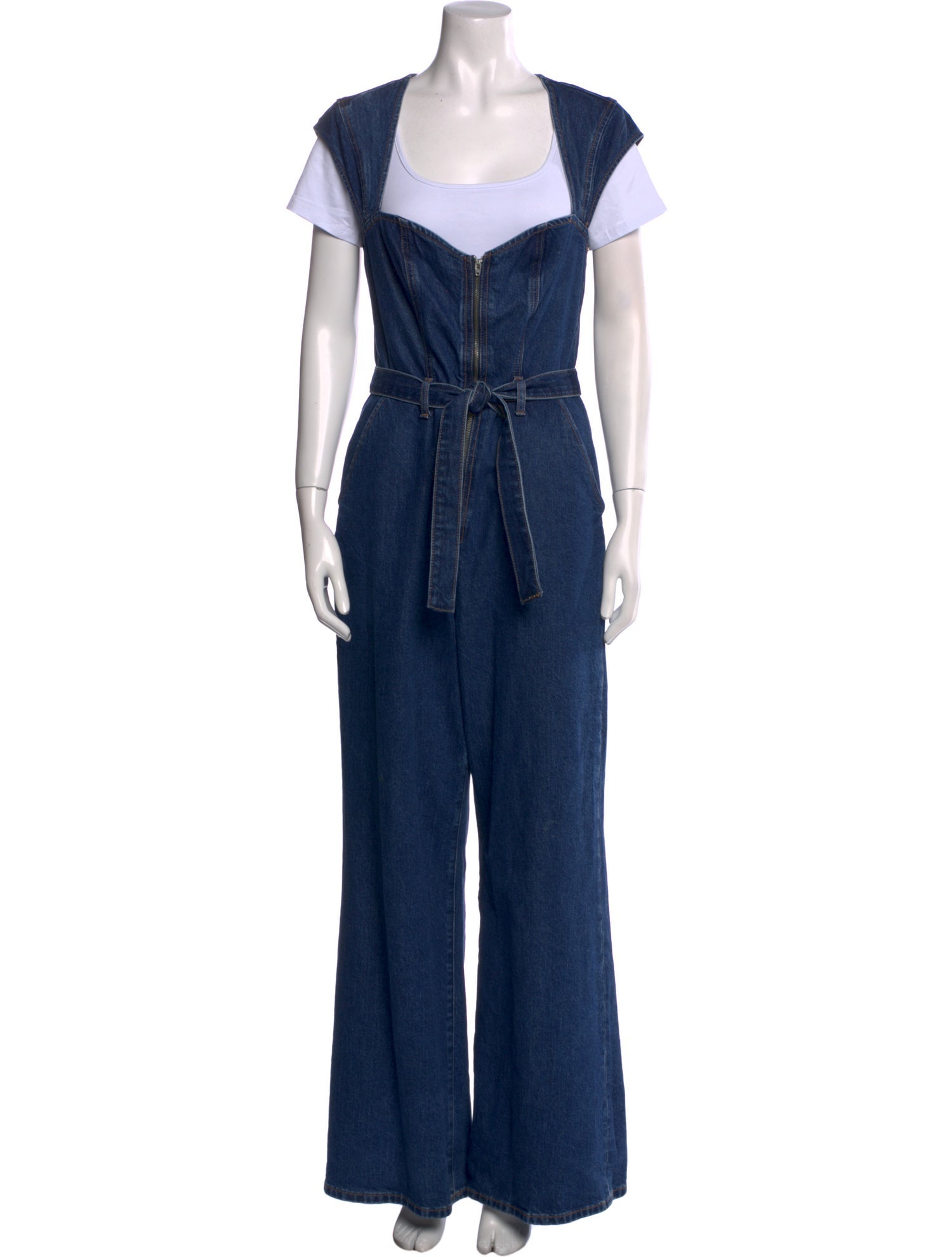 Reformation Square Neckline Jumpsuit
