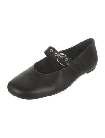 Reformation Leather Mary Jane Flats