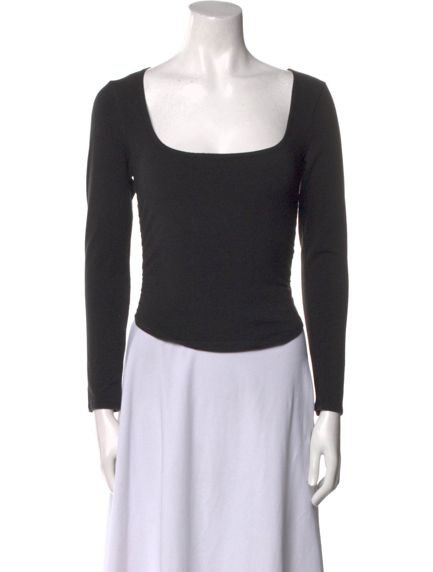 Reformation Square Neckline Long Sleeve Top