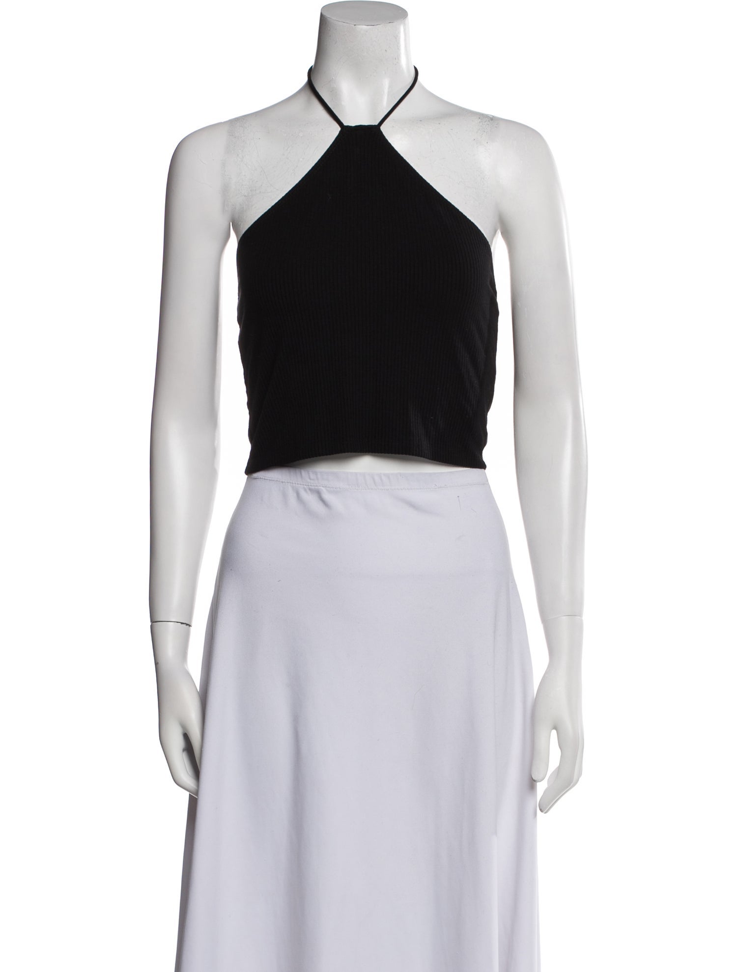 Reformation Halterneck Sleeveless Crop Top