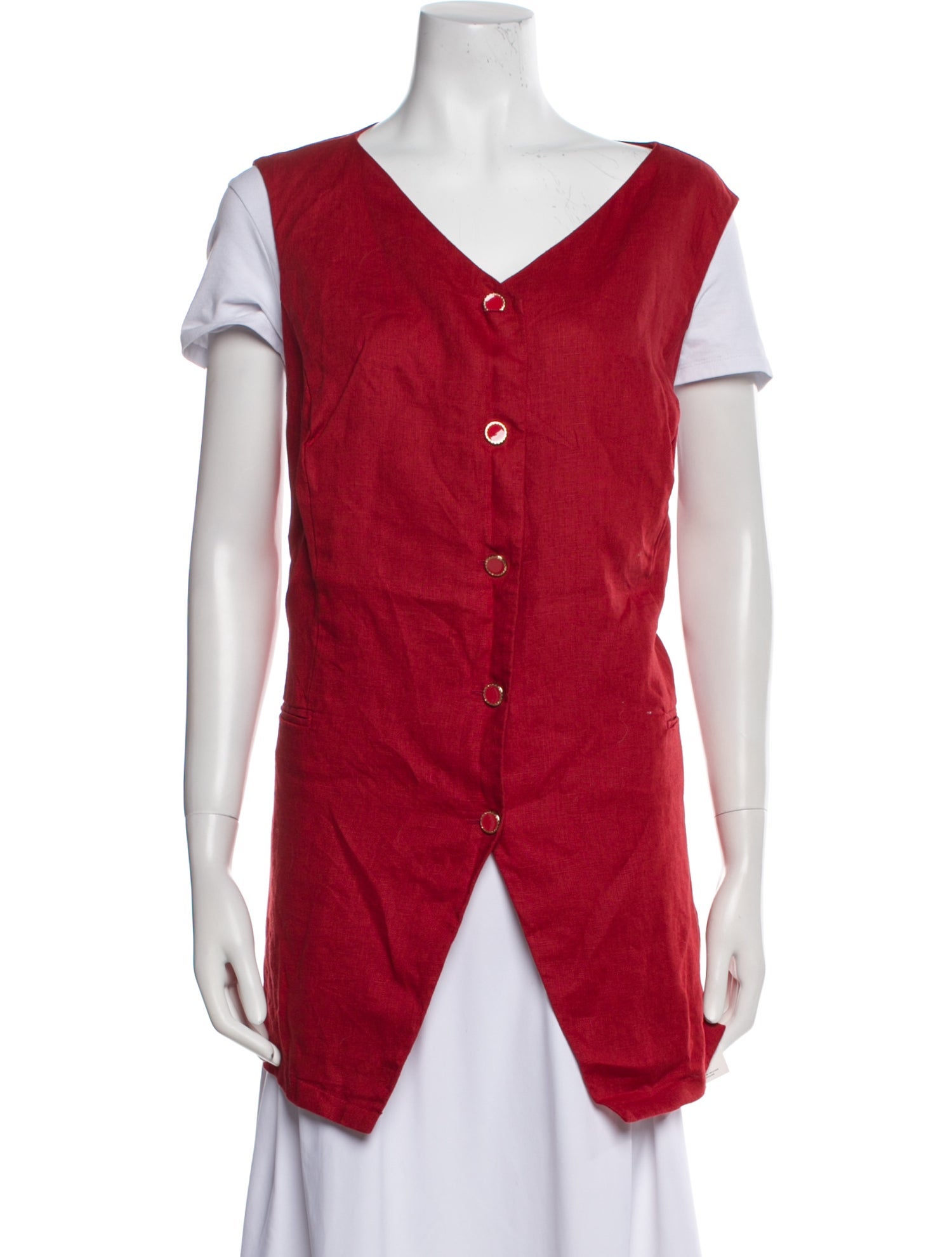 Reformation Linen Vest