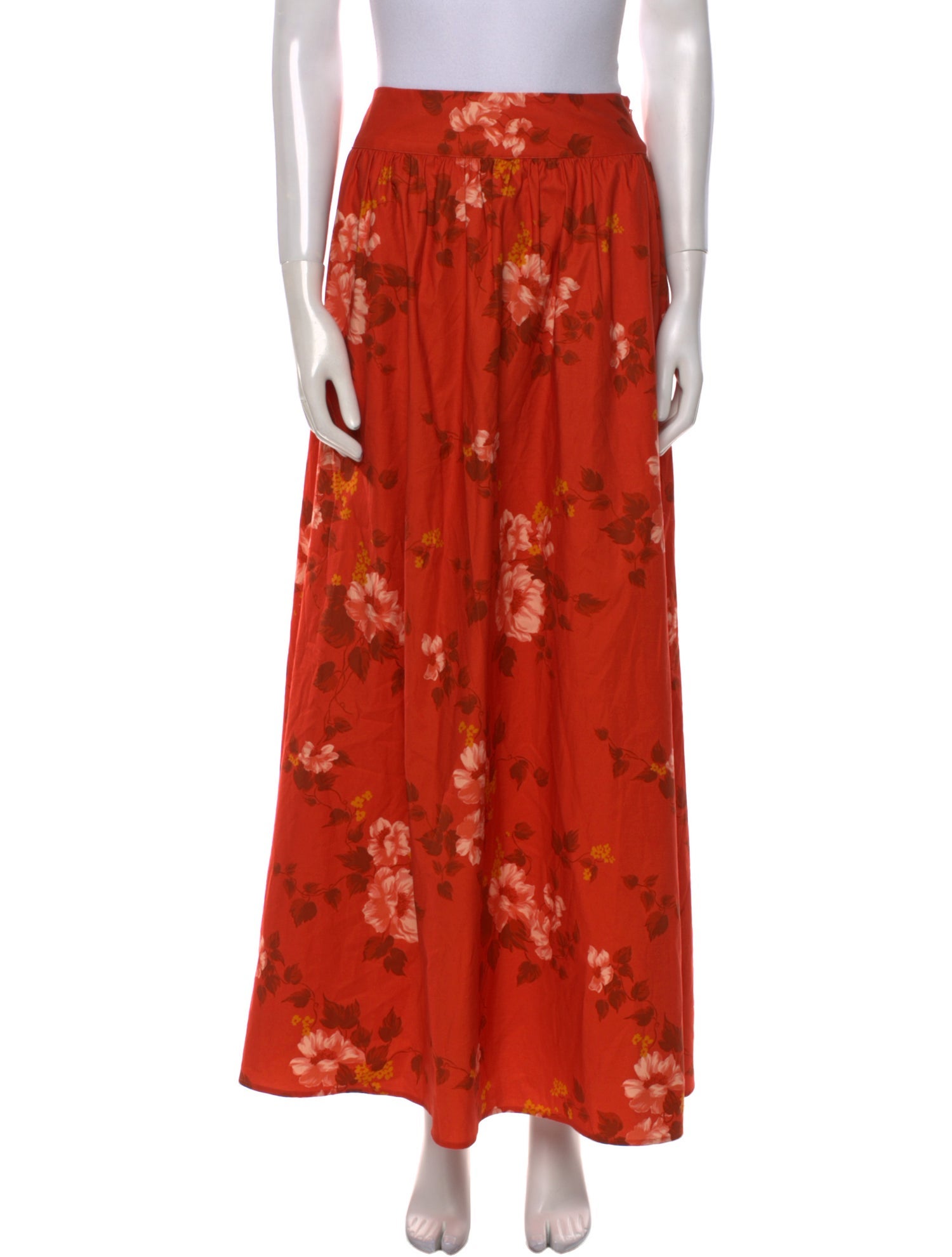 Reformation Floral Print Long Skirt