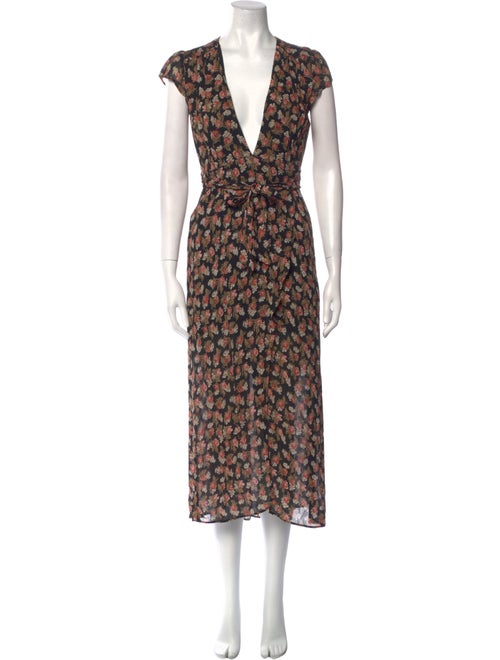 Reformation Floral Print Long Dress