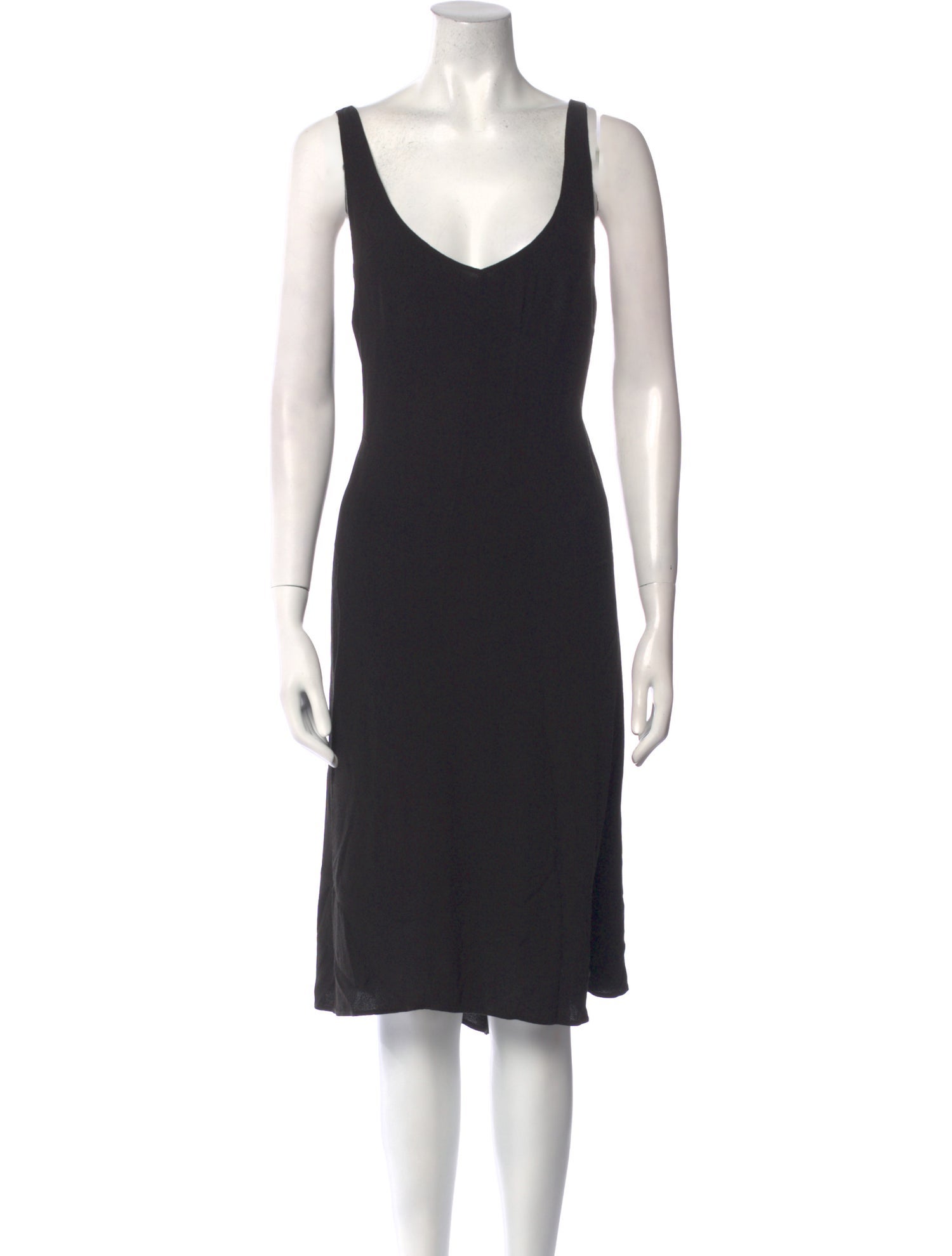 Reformation Scoop Neck Midi Length Dress