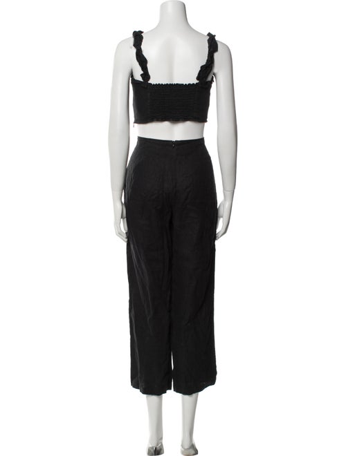 Reformation Linen Bow Accents Pant Set