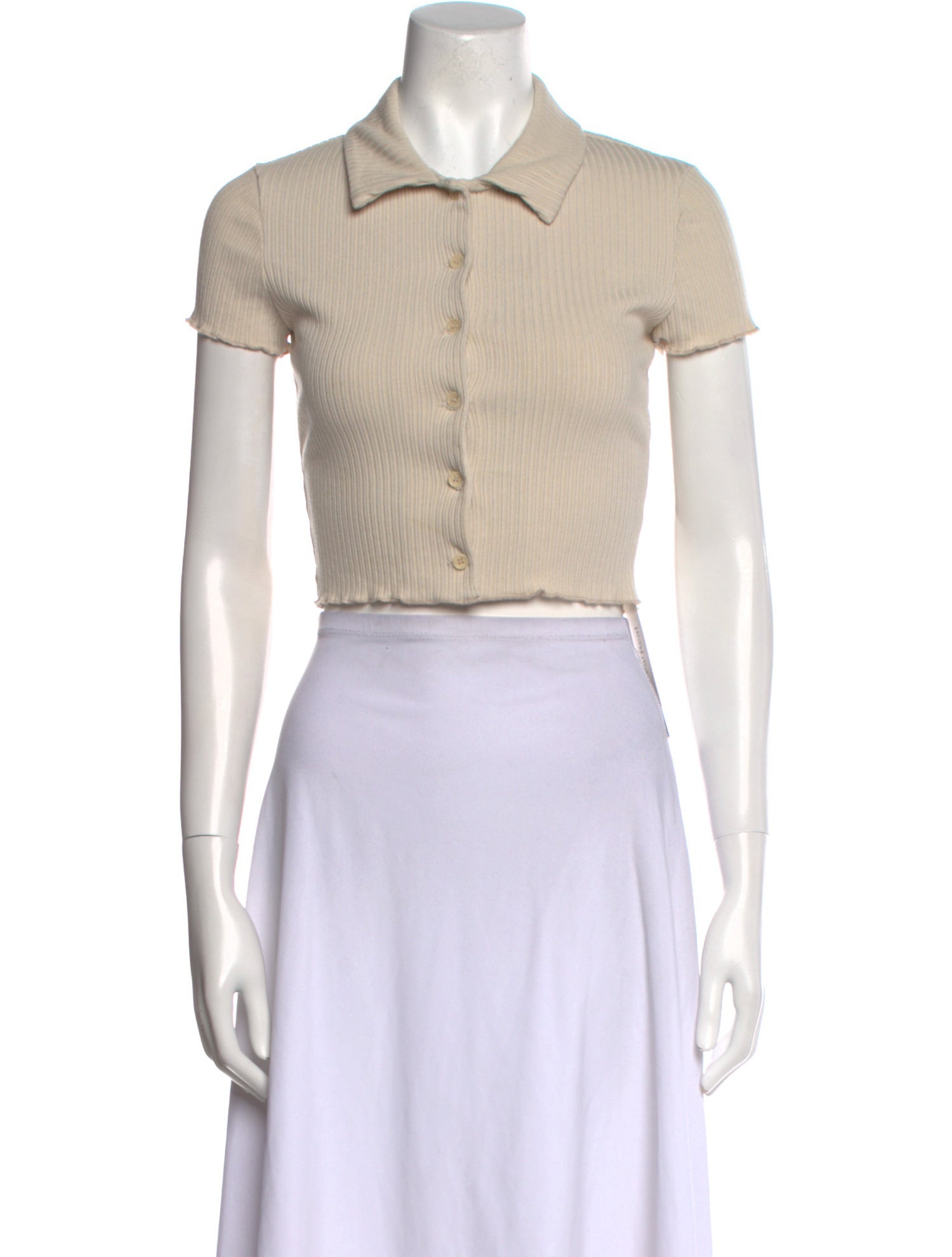 Reformation Short Sleeve Crop Top