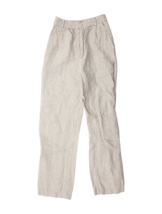 Reformation Linen Straight Leg Pants