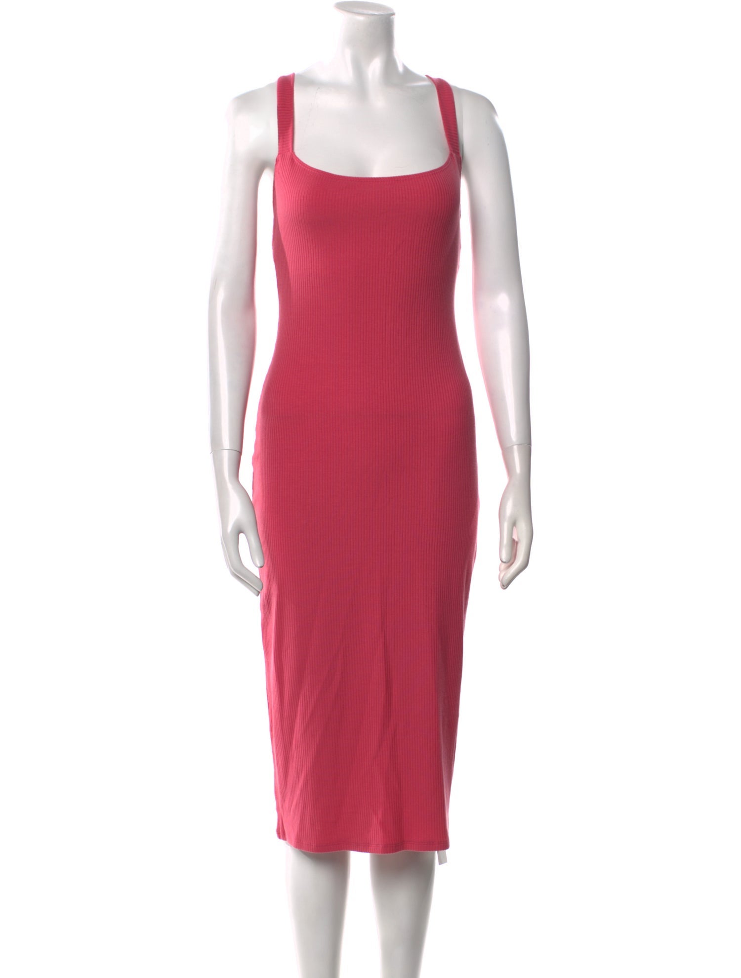 Reformation Square Neckline Midi Length Dress