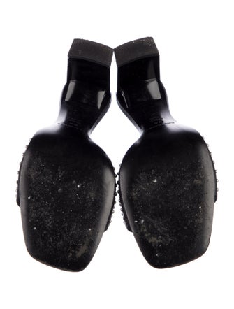 Reformation Leather Printed Slides