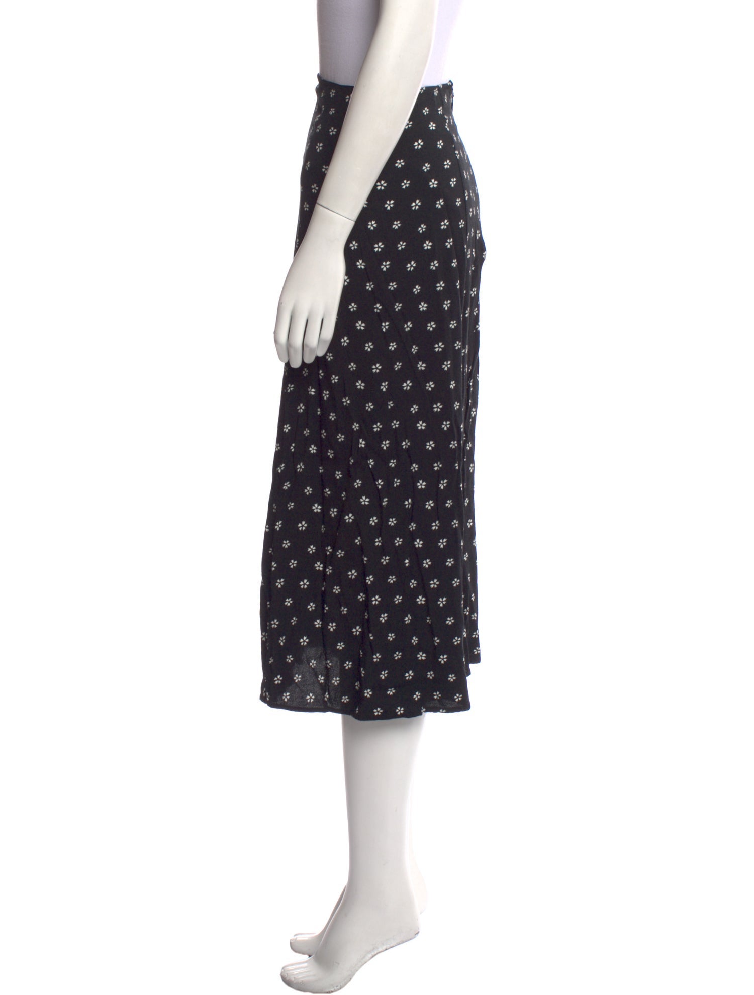 Reformation Polka Dot Print Midi Length Skirt