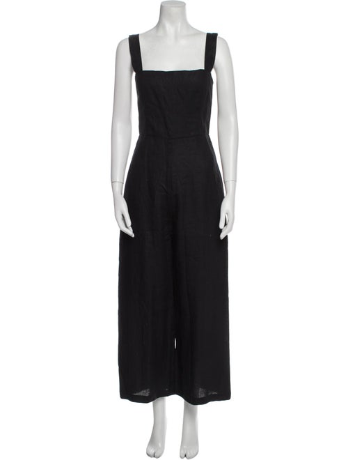Reformation Linen Square Neckline Jumpsuit