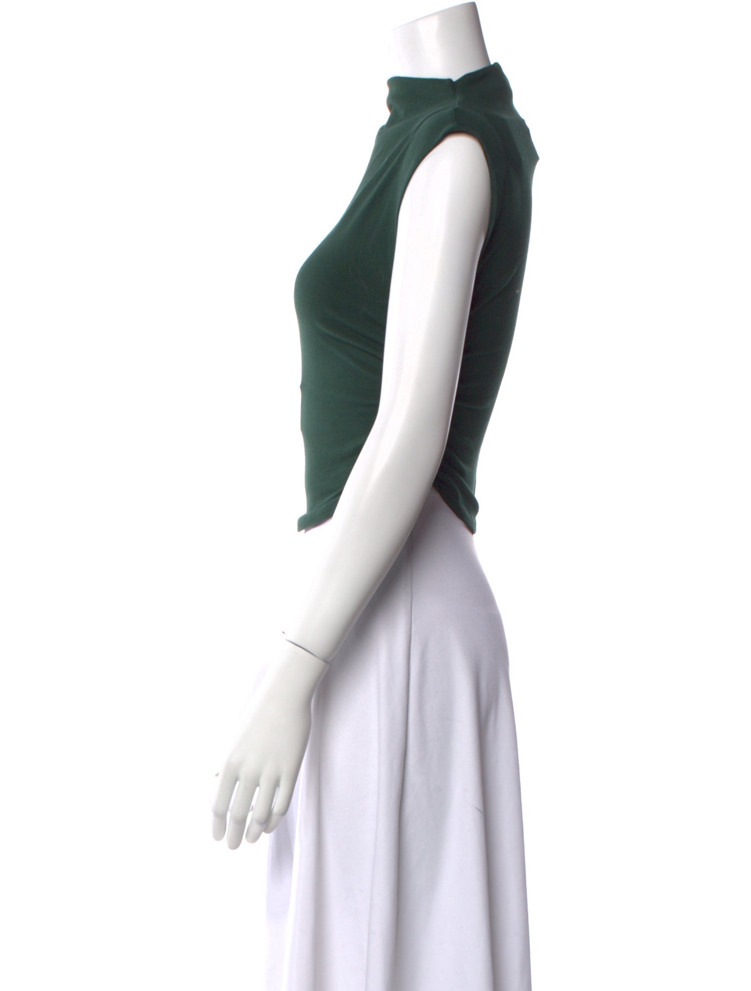 Reformation Bateau Neckline Sleeveless Crop Top