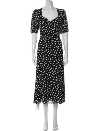 Reformation Printed Midi Length Dress