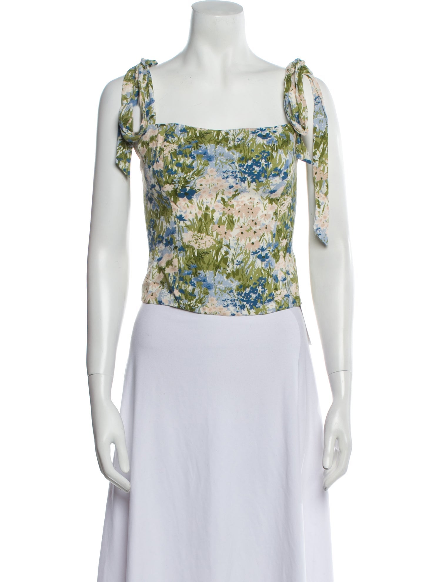 Reformation Ellora Floral Print Crop Top w/ Tags