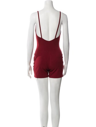 Reformation Linen Square Neckline Romper