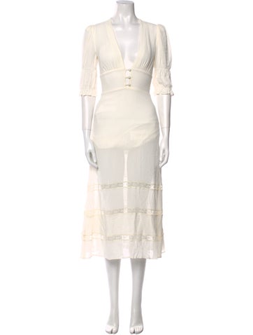 Reformation Dresses V-Neck Midi Length Dress XS