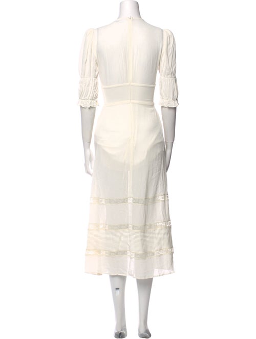 Reformation V-Neck Midi Length Dress