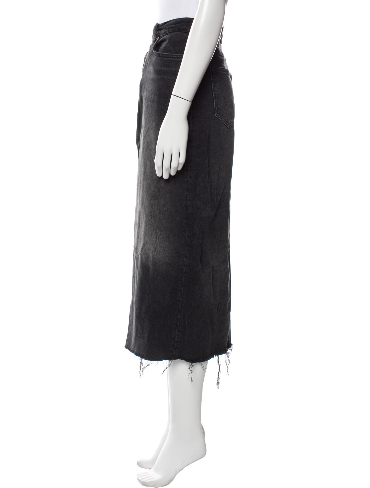 Reformation Fringe Trim Accent Knee-Length Skirt