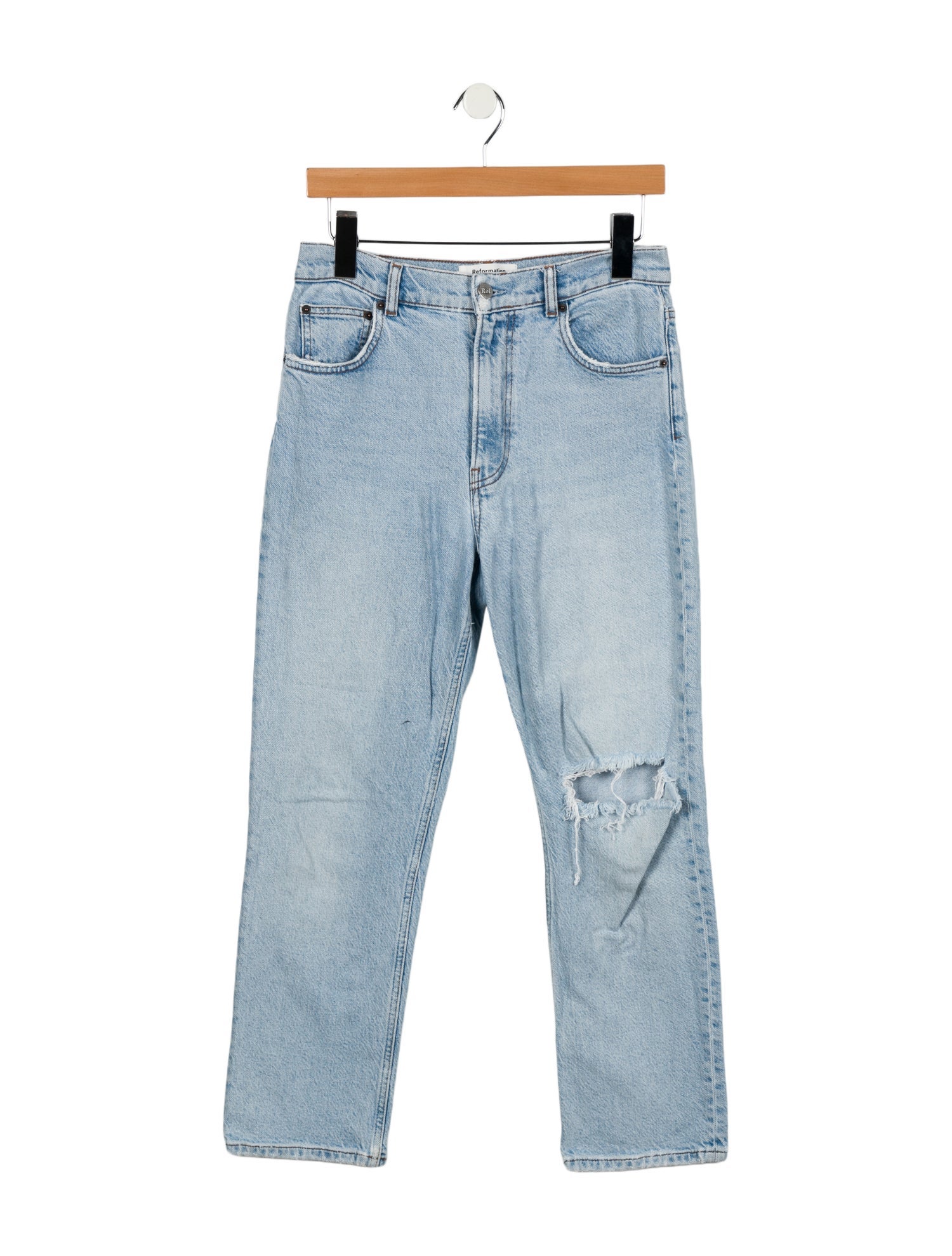 Reformation High-Rise Straight Leg Jeans