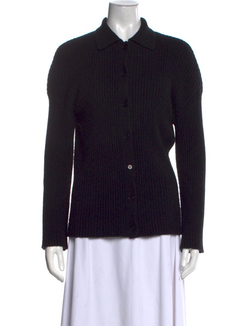 Reformation Cashmere Long Sleeve Button-Up Top