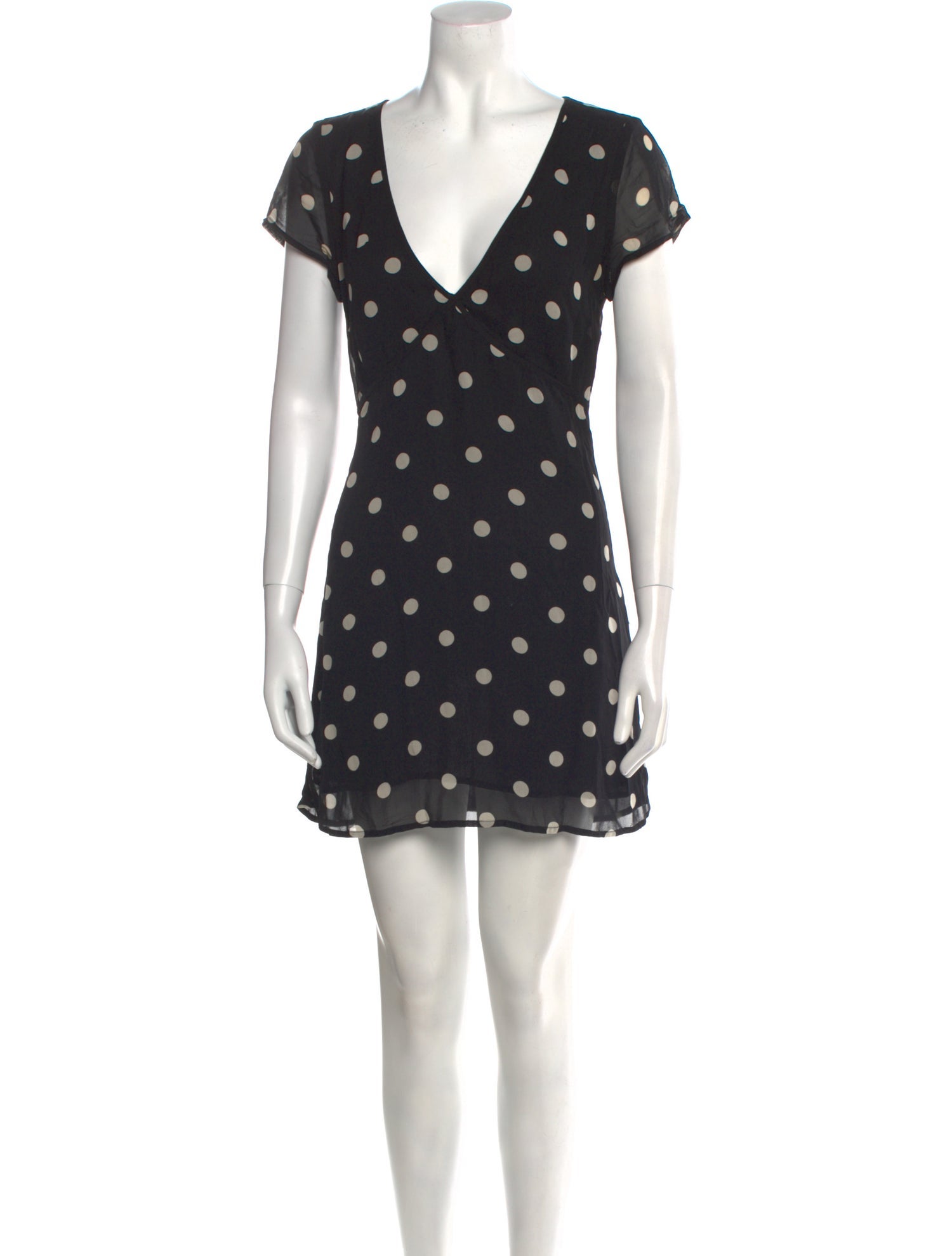 Reformation Polka Dot Print Mini Dress