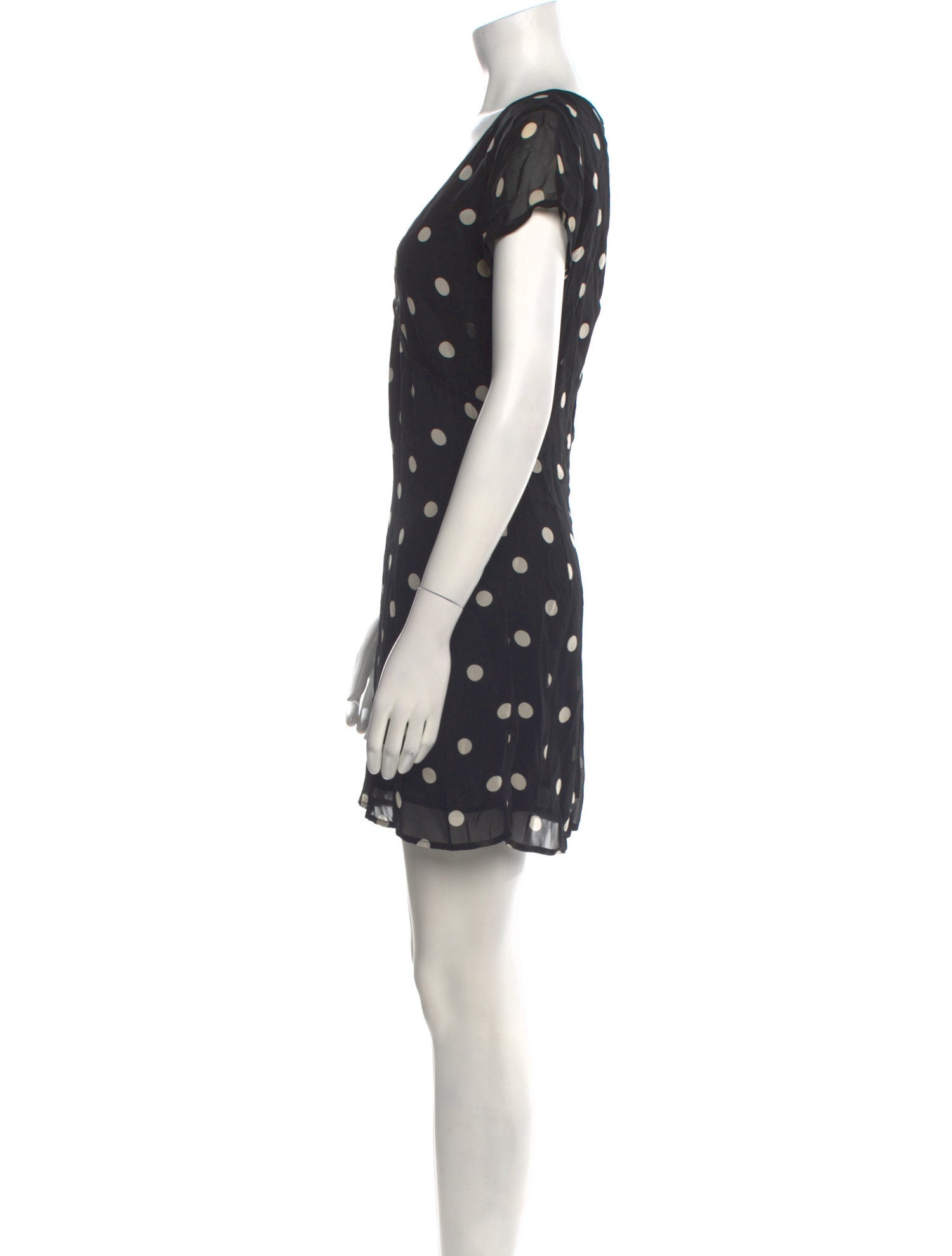 Reformation Polka Dot Print Mini Dress
