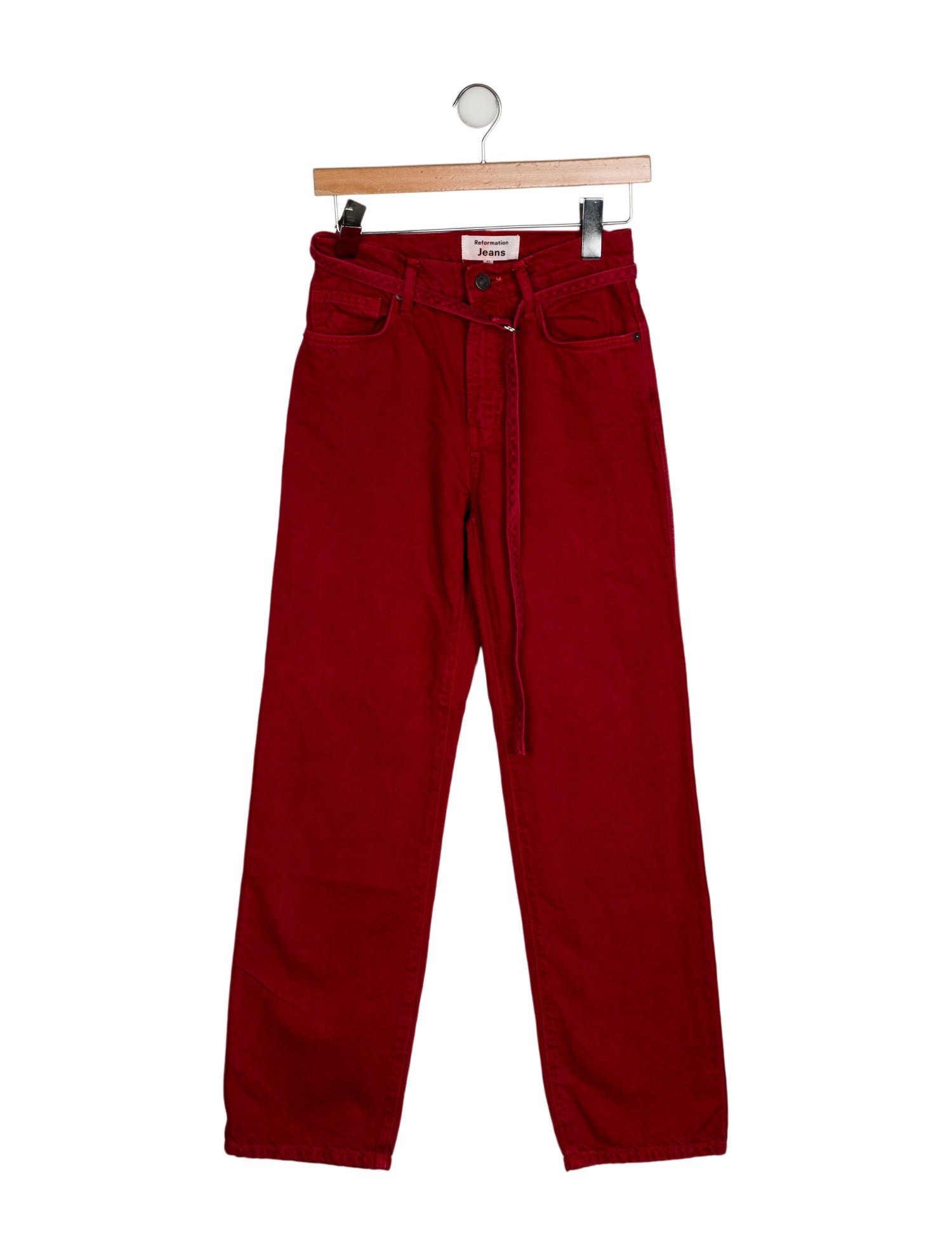 Reformation Mid-Rise Straight Leg Jeans