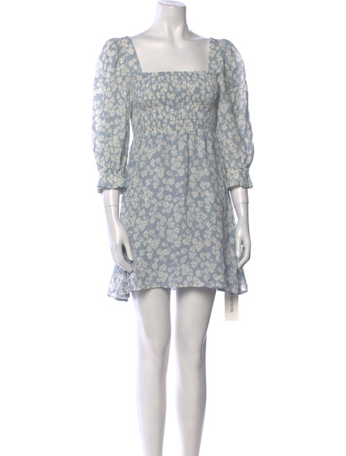 Reformation Floral Print Mini Dress