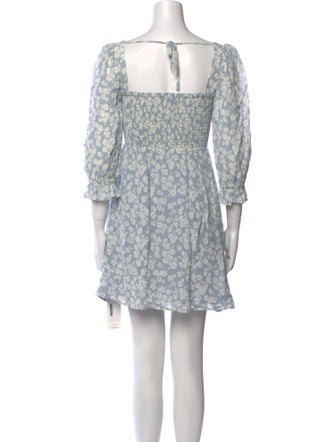 Reformation Floral Print Mini Dress
