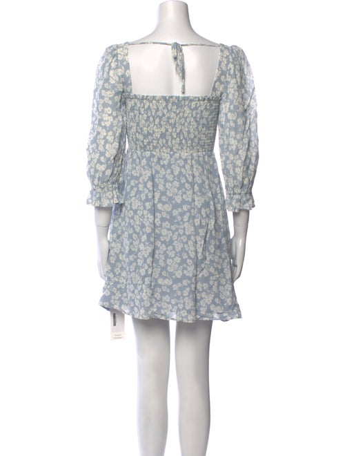 Reformation Floral Print Mini Dress