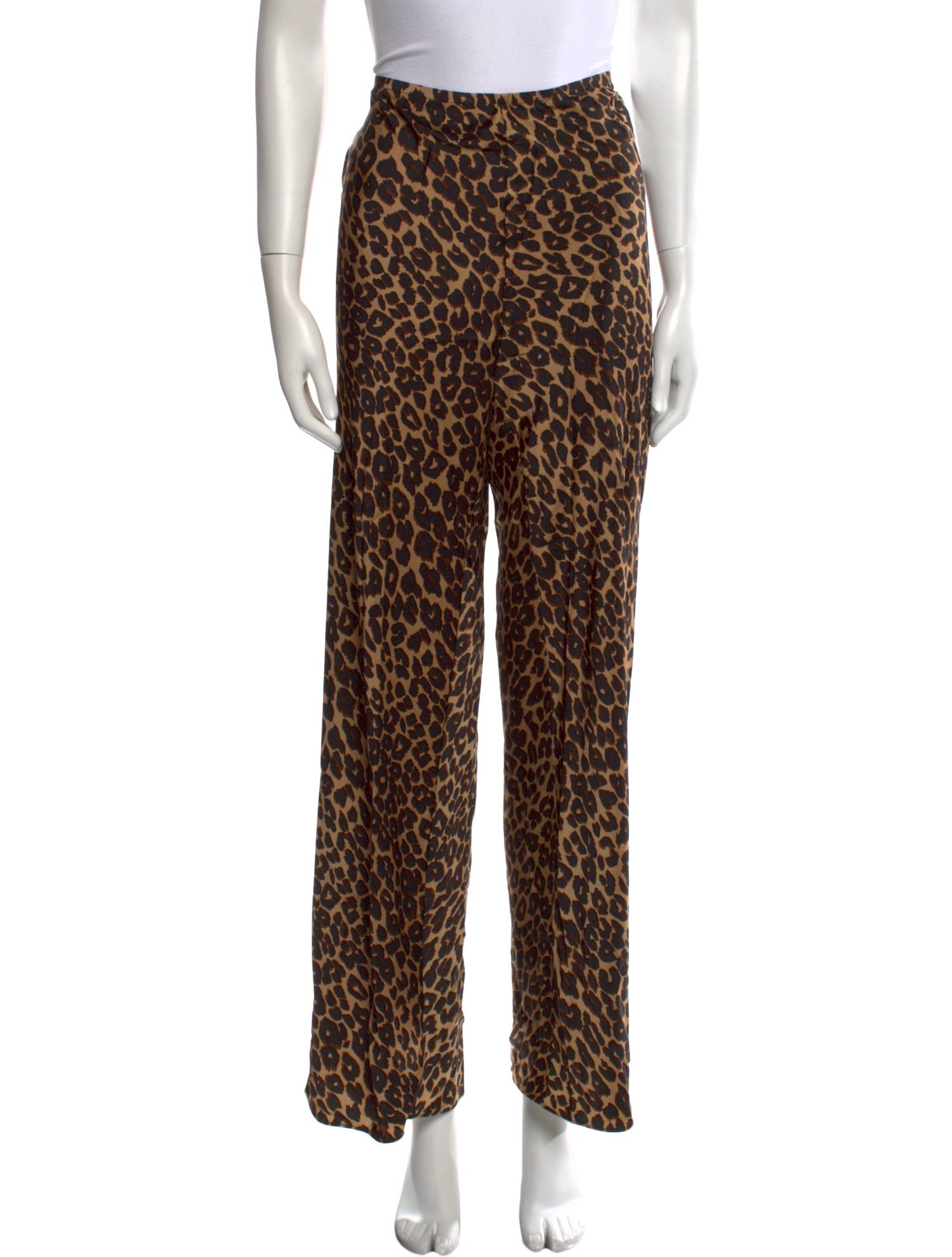 Reformation Animal Print Wide Leg Pants w/ Tags