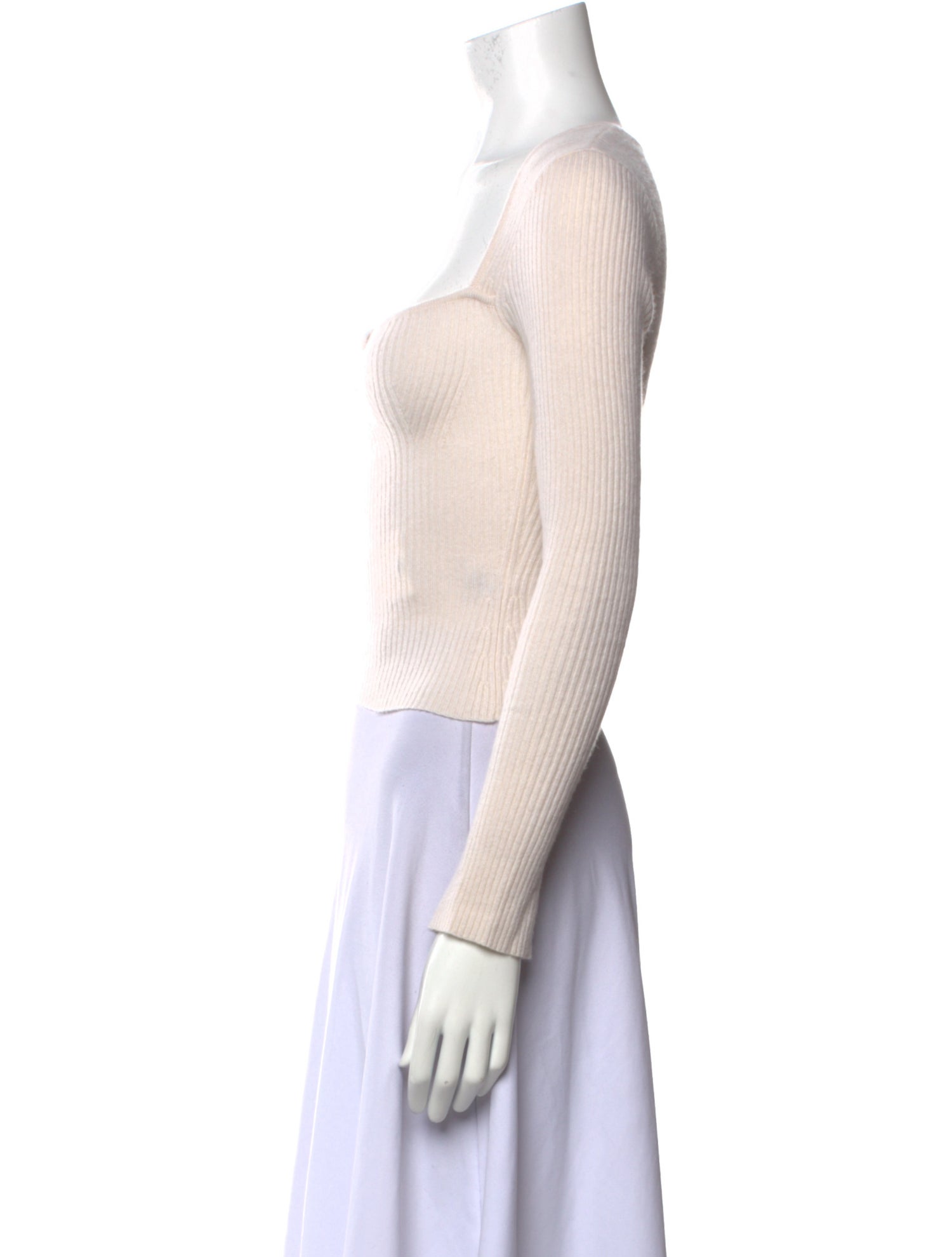 Reformation Cashmere Square Neckline Crop Top