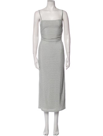Reformation Square Neckline Long Dress