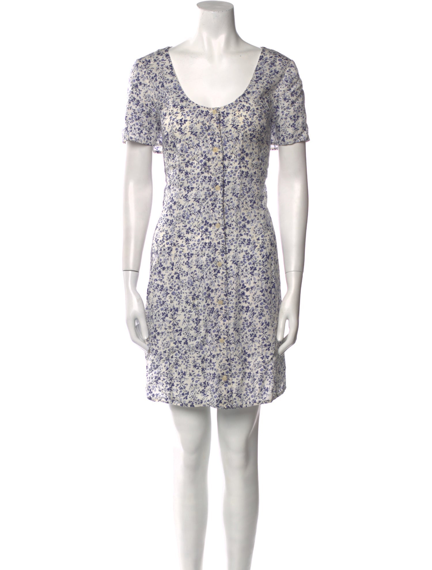 Reformation Floral Print Mini Dress