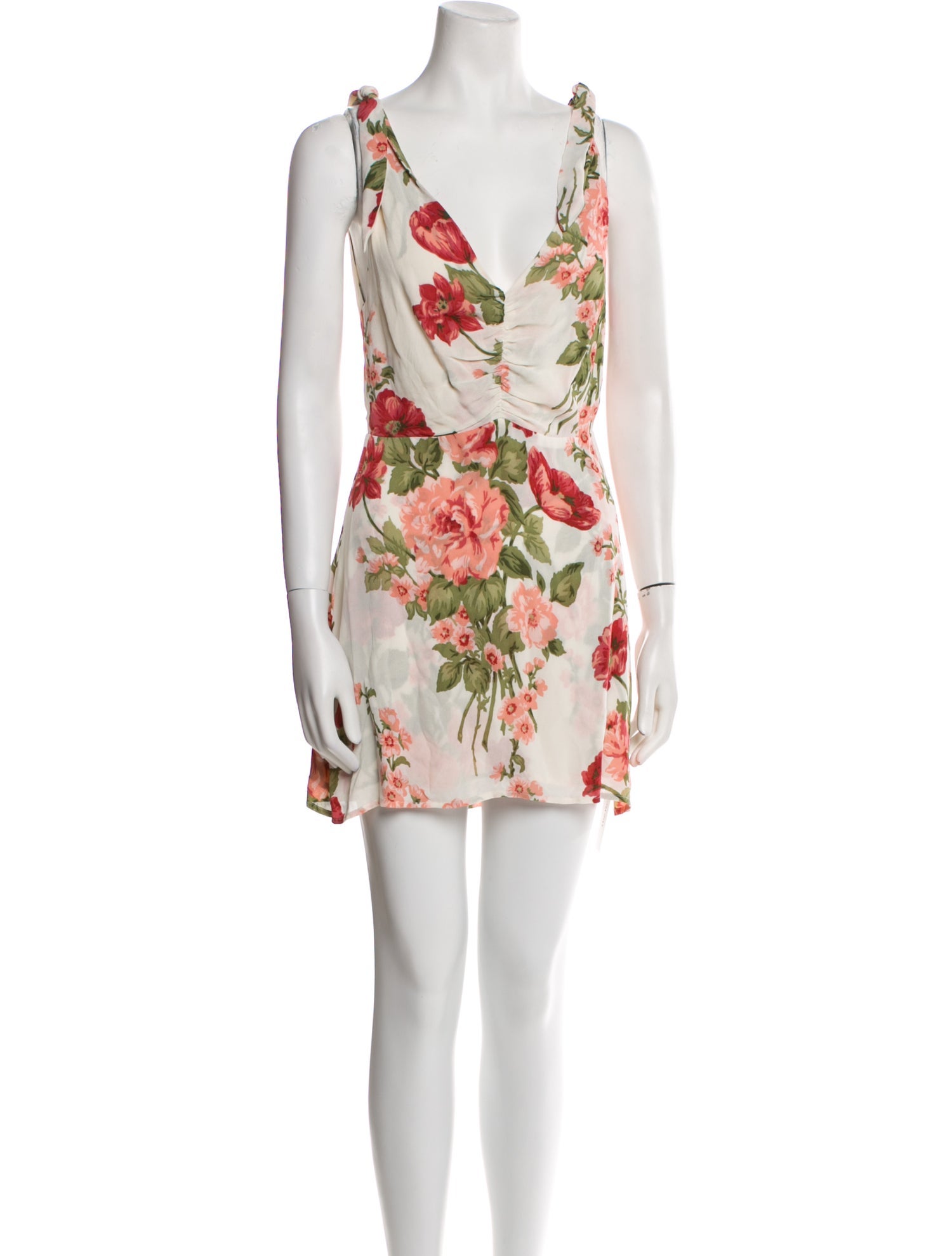 Reformation Floral Print Mini Dress