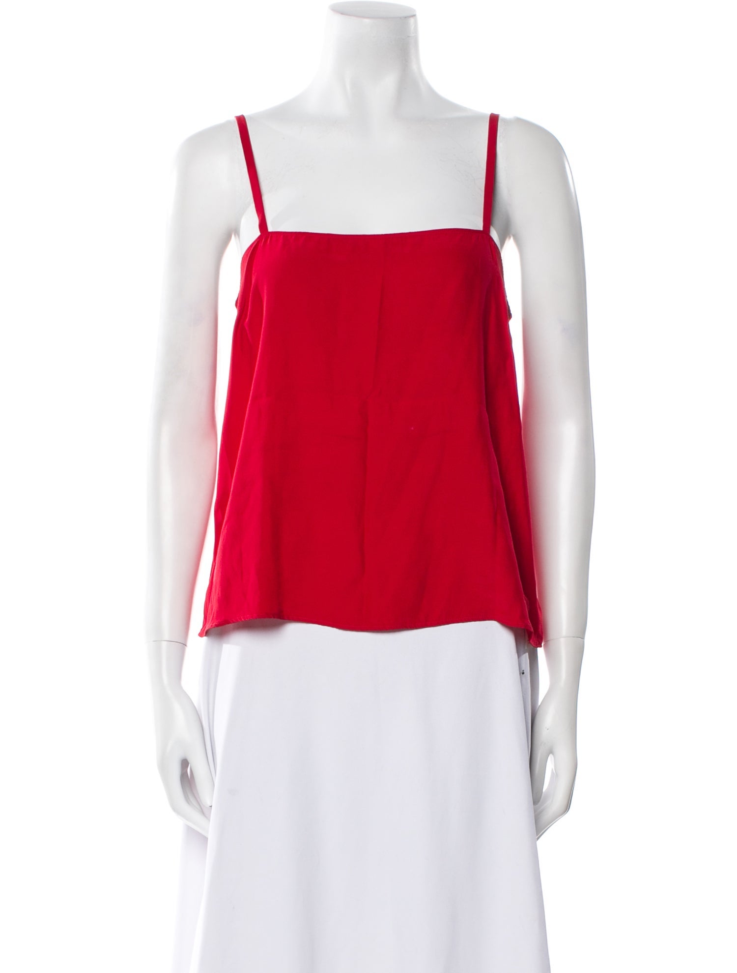 Reformation Silk Square Neckline Top