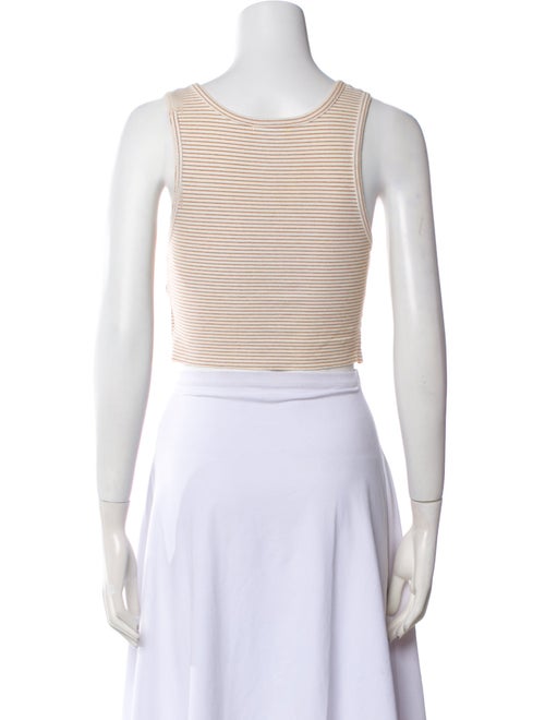 Reformation Striped Scoop Neck Crop Top