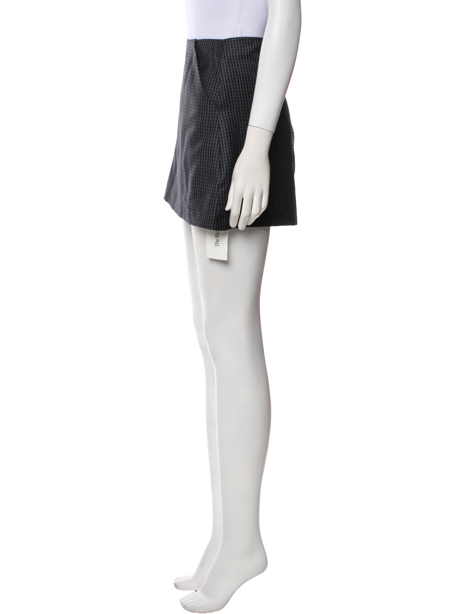 Reformation Plaid Print Mini Skirt