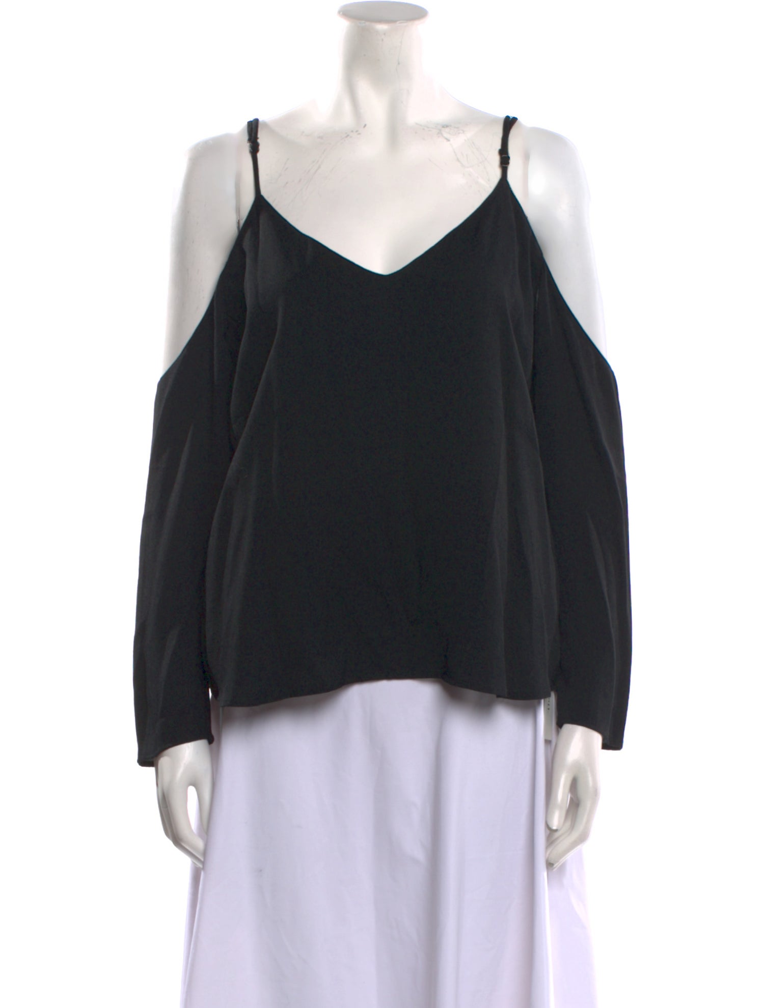 Reformation V-Neck Long Sleeve Blouse