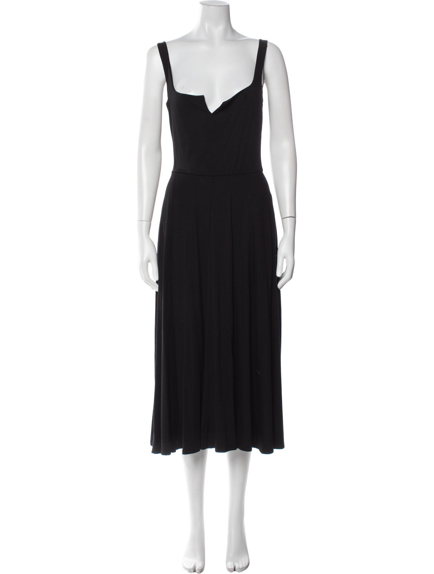 Reformation Square Neckline Midi Length Dress