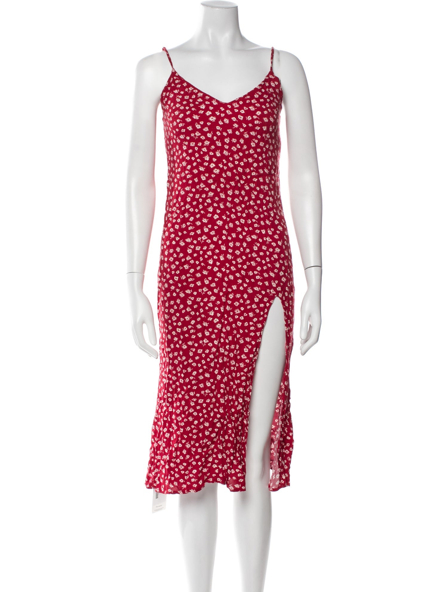 Reformation Floral Print Midi Length Dress