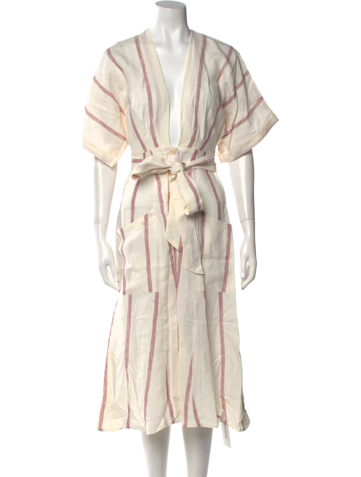 Reformation Linen Midi Length Dress