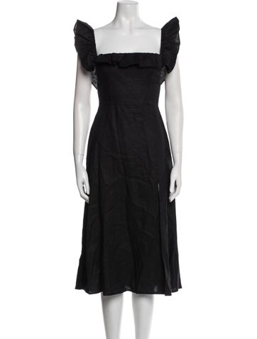 Reformation Dresses Linen Midi Length Dress XS