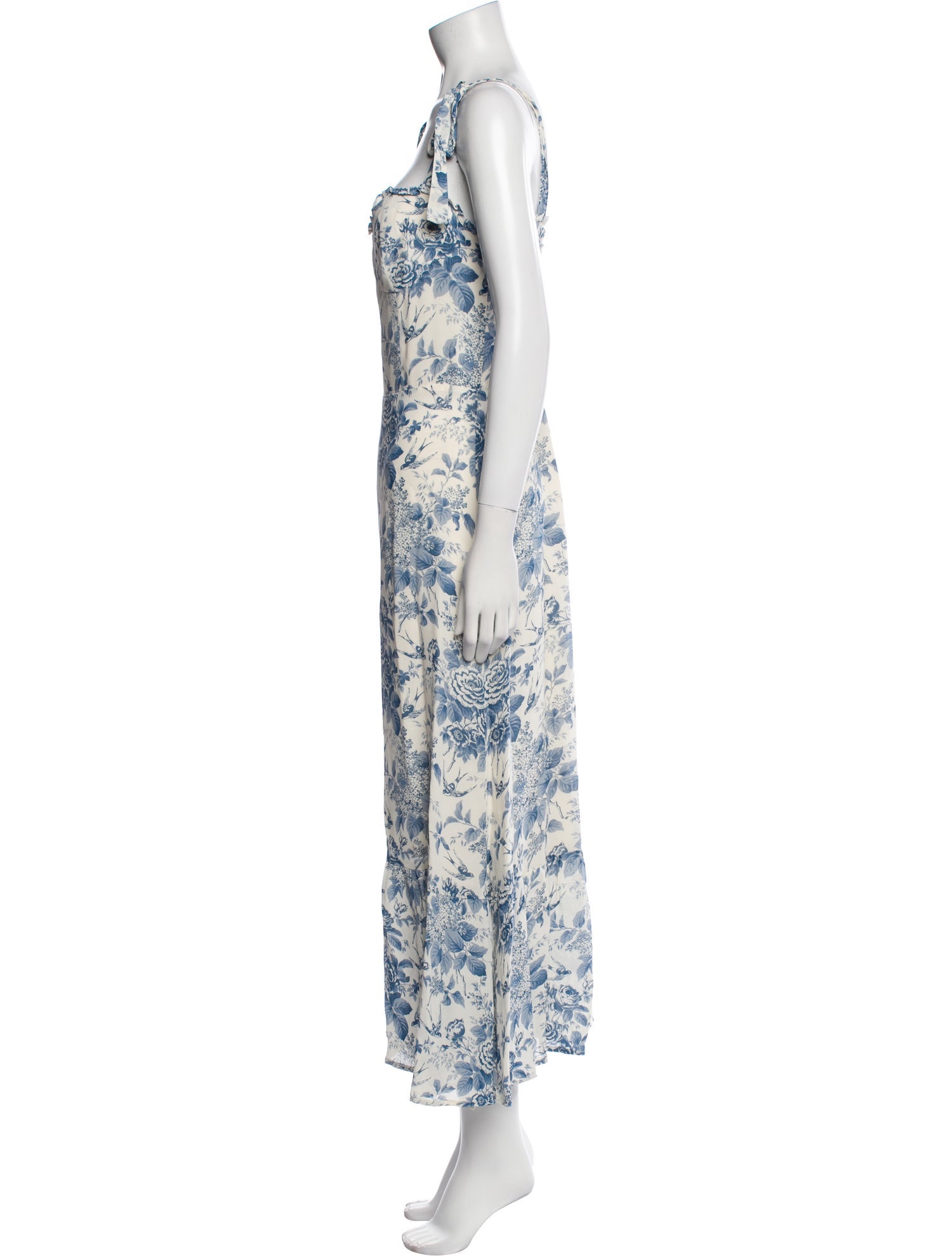 Reformation Floral Print Long Dress