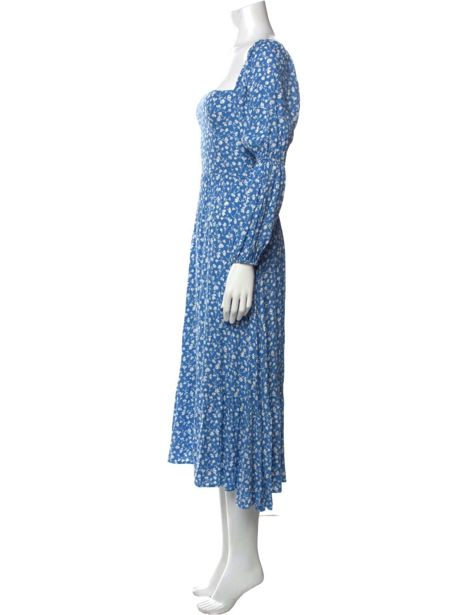 Reformation Floral Print Long Dress