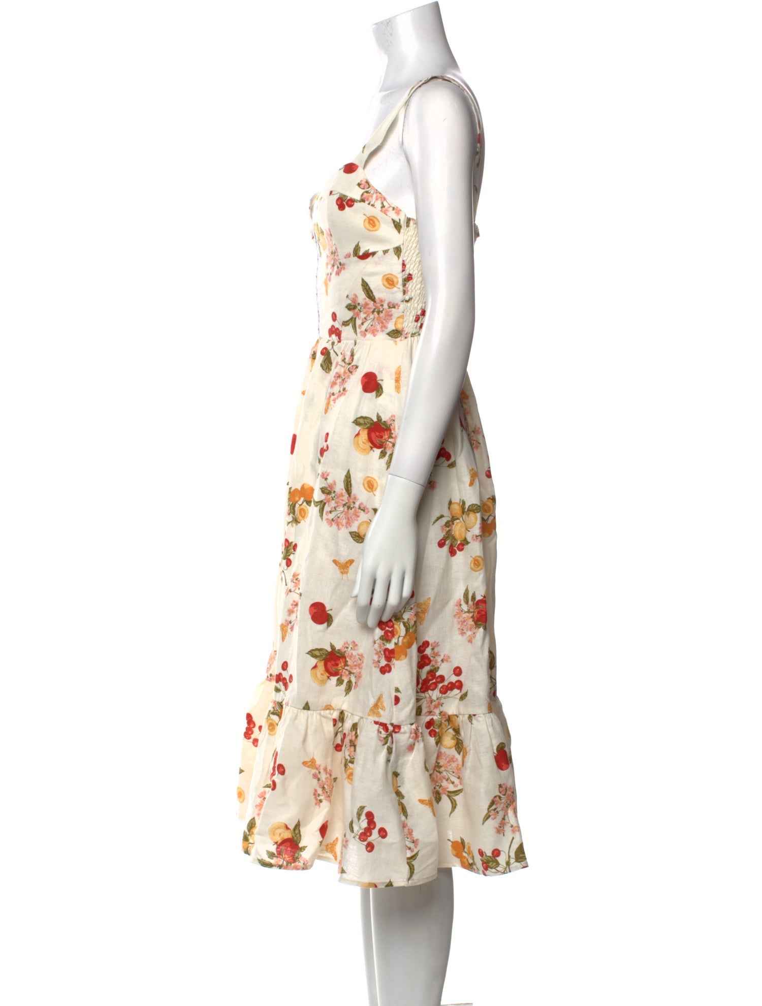 Reformation Linen Midi Length Dress