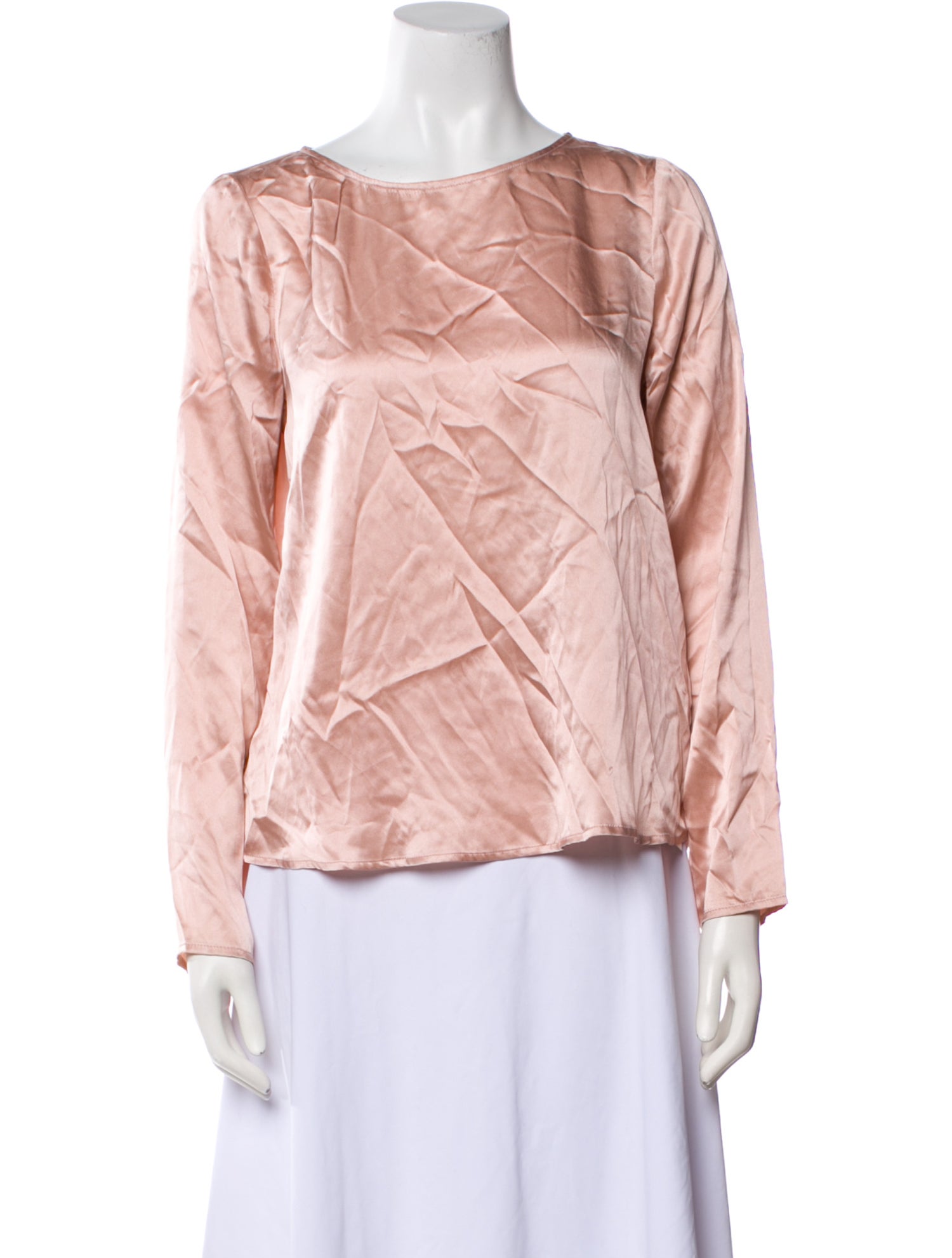 Reformation Bateau Neckline Long Sleeve Blouse